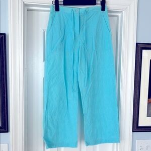 Lilly Pulitzer teal crop pants